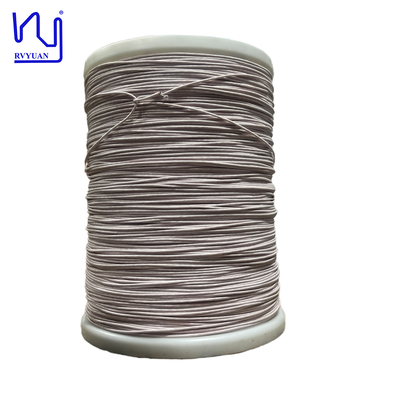 Niestandardowe 120strands/0,10 mm nylonowe podawane drut litz dla transformatorów mocy