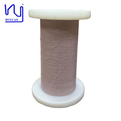 USTC klasa 155 0,025 mm * 7 Izolowany drut miedziany pokryty jedwabiem Litz, napięcie znamionowe 500 V