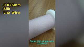 Nylonowy drut litzowy o średnicy 0,025 mm x 10 pokryty jedwabiem